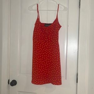 Realisation Par Red Polkadot Mini Dress